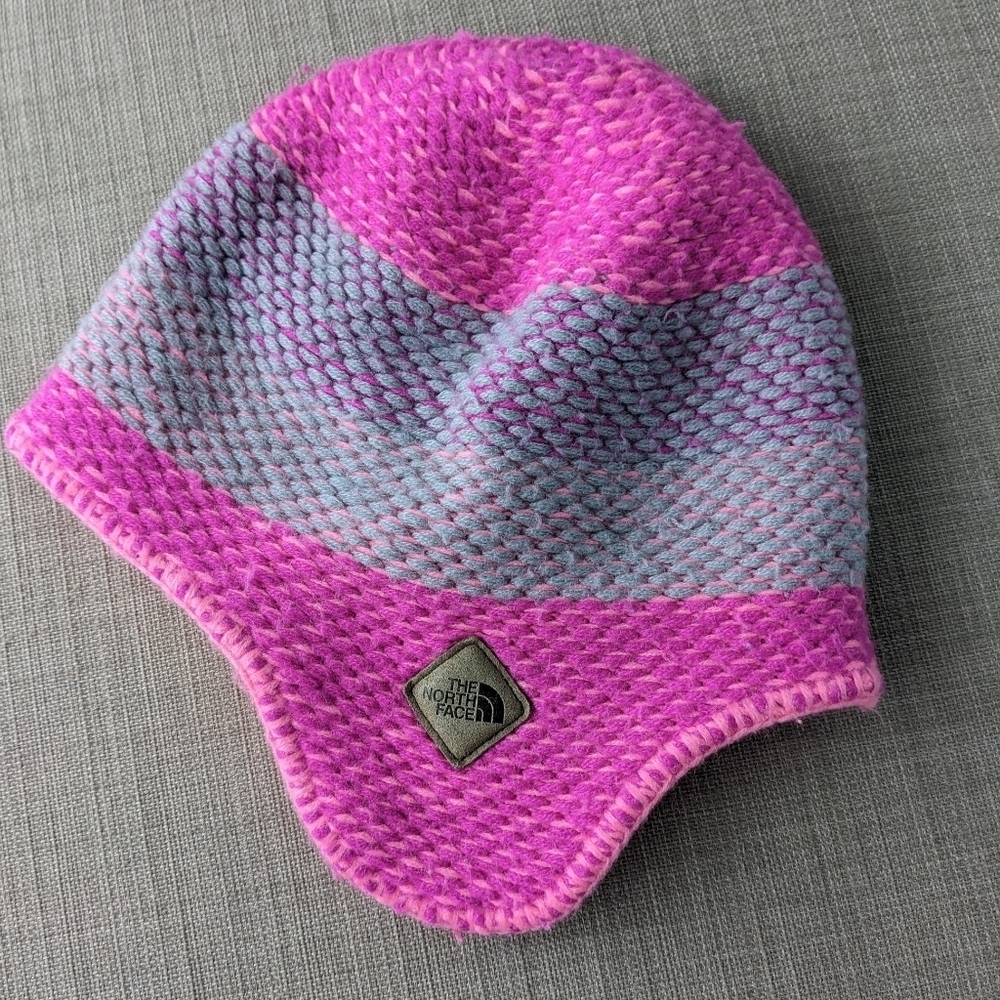 456209	The North Face Snowdoggy Beanie hat gradient pink Small youth c1